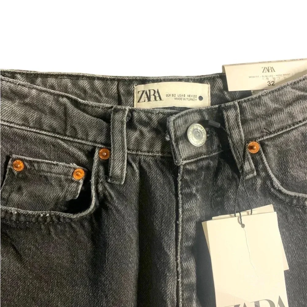 ZARA The 90’s Mom Fit High-Rise Slim Leg Jeans
